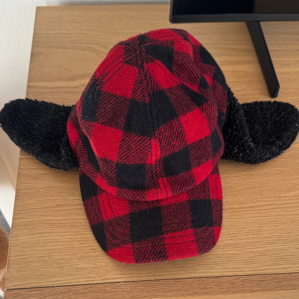 Woolrich Red And Black Plaid Hat With Ear Flaps